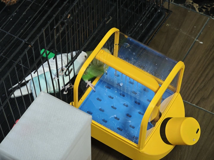 Купалка Фонтан Для Папуг Budgie Shower Spa Mini Bird Bath Fountain 15 См 3Д Друк - зображення 3