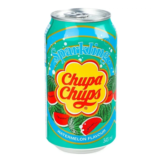 Газований напій Chupa Chups Sparkling Watermelon 345 мл (8801069415376) - Фото 1 Газований напій Chupa Chups Sparkling Watermelon 345 мл (8801069415376) - изображение 1