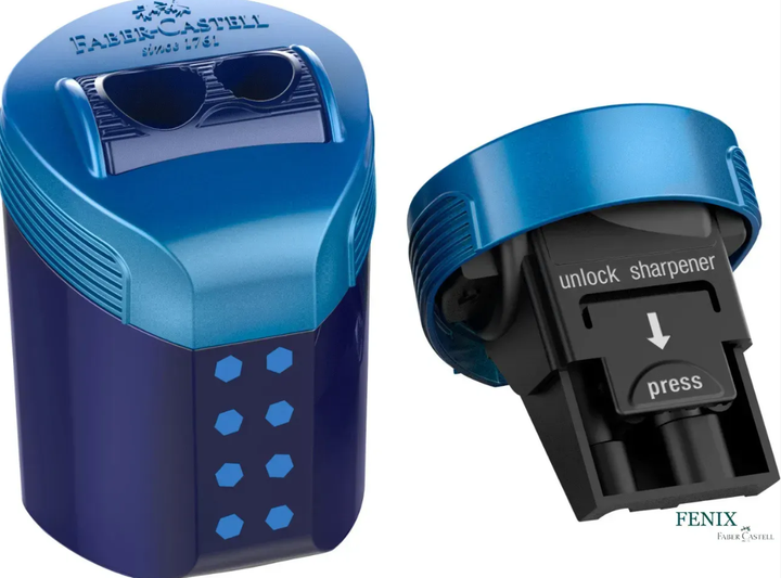 Олівець графітовий Faber-Castell 217083 GRIP Blue 2001 B 3шт+ластик+чинка /217083/ - изображение 5