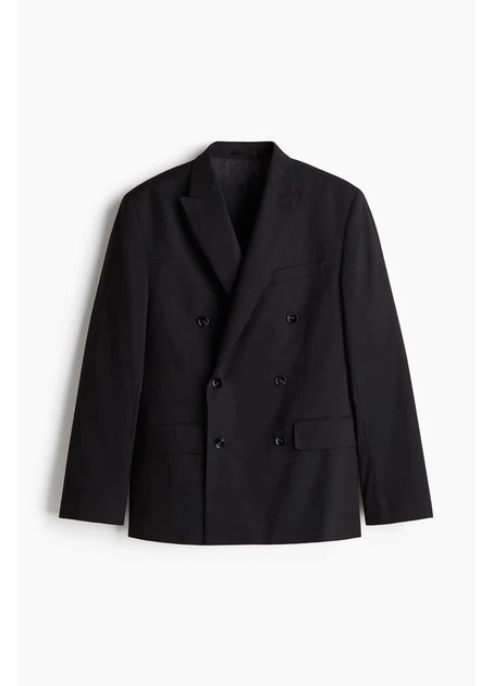 Пиджак мужской H&M 271261757 54 Черный (2727000134075) - изображение 4