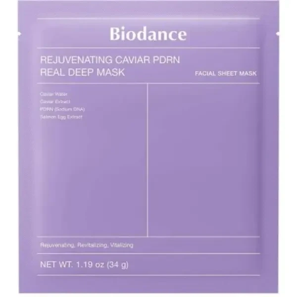 Омолоджуюча гідрогелева маска BIODANCE Rejuvenating Caviar PDRN Real Deep Mask 1 шт відновлення та пружність шкіри - зображення 2