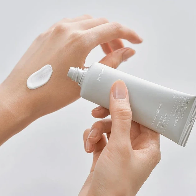Сонцезахисний крем Celimax Dual Barrier Watery Sun Cream 40 ml — зволоження, захист SPF та відновлення бар’єру шкіри - изображение 4