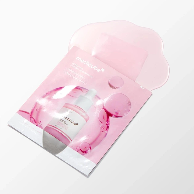 Маска-сироватка для обличчя MEDICUBE PDRN Pink Peptide Serum Mask 23 мл/1 шт для зволоження та сяйва шкіри - изображение 3