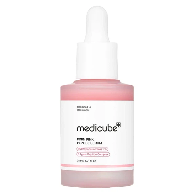 Сироватка MEDICUBE PDRN Pink Peptide Serum 30 ml — відновлення шкіри, пружність та інтенсивне зволоження - изображение 2