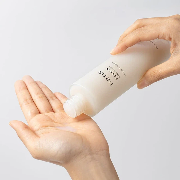 Тонер для обличчя TIRTIR Milk Skin Refreshing Skin 150 ml — зволоження, вирівнювання тону та сяйво шкіри - изображение 4