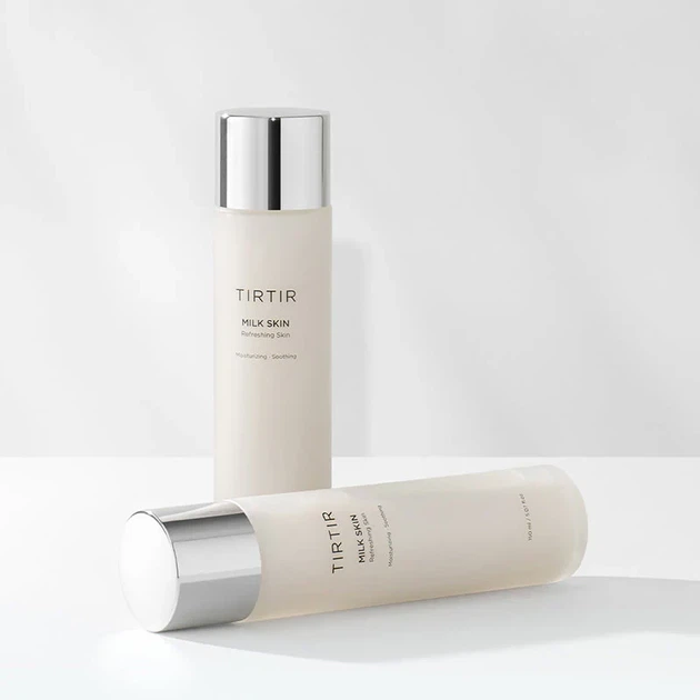 Тонер для обличчя TIRTIR Milk Skin Refreshing Skin 150 ml — зволоження, вирівнювання тону та сяйво шкіри - изображение 5