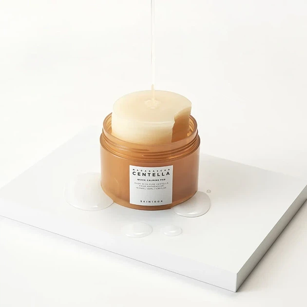 Тонер-педи SKIN1004 Madagascar Centella Quick Calming Pad 70 pads (130 ml) — заспокоєння, зволоження та відновлення шкіри - изображение 8