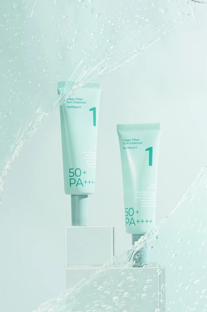 Сонцезахисна есенція для обличчя NUMBUZIN No.1 Clear Filter Sun Essence SPF50+ PA++++ 50 мл для зволоження та захисту шкіри - изображение 3