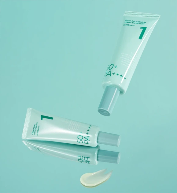 Сонцезахисна есенція для обличчя NUMBUZIN No.1 Clear Filter Sun Essence SPF50+ PA++++ 50 мл для зволоження та захисту шкіри - изображение 8