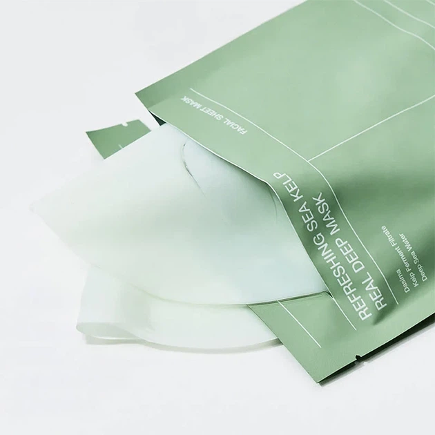 Тканинна маска для обличчя Biodance Refreshing Sea Kelp Real Deep Mask 34 g — зволоження, заспокоєння та відновлення шкіри - изображение 2