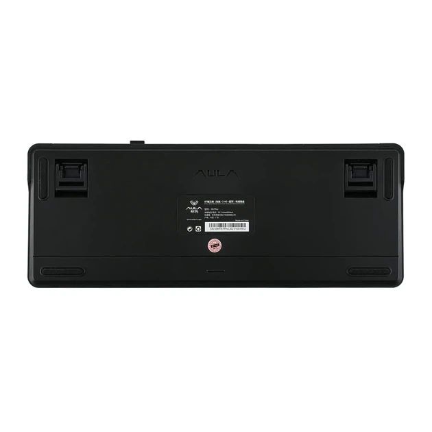 Беспроводная механическая клавиатура AULA F87 PRO Black, Graywood V3 Switch, 80%, RGB Подсветка (2.4G/Bluetooth/USB) - Фото 8 Беспроводная механическая клавиатура AULA F87 PRO Black, Graywood V3 Switch, 80%, RGB Подсветка (2.4G/Bluetooth/USB) - изображение 8
