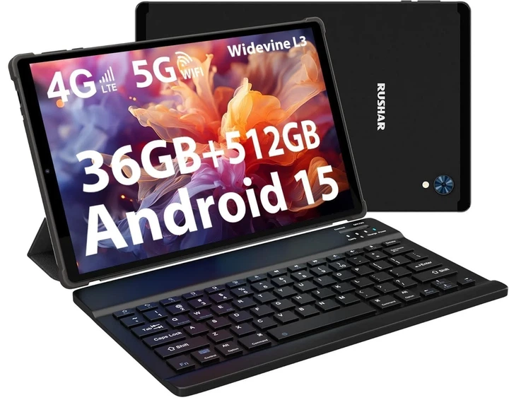 Планшет 10.6" Full HD RUSHAR M103 12+24/512Gb 4G 2-SIM 8 ядер Android 15 8000 mAh Черный (102182227) - Уценка - Фото 1 Планшет 10.6" Full HD RUSHAR M103 12+24/512Gb 4G 2-SIM 8 ядер Android 15 8000 mAh Черный (102182227) - Уценка - изображение 1