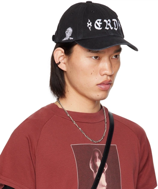 Кепка ERD Enfants Riches Déprimés Black Die In Bed 6-Panel Cap, унисекс, чёрная. - изображение 4