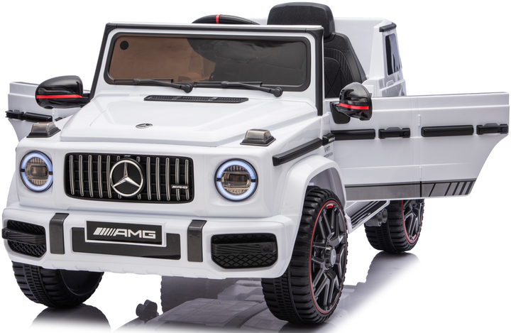 Детский электромобиль MERCEDES G63 12V белый с пультом управления Diego - Фото 3 Детский электромобиль MERCEDES G63 12V белый с пультом управления Diego - изображение 3