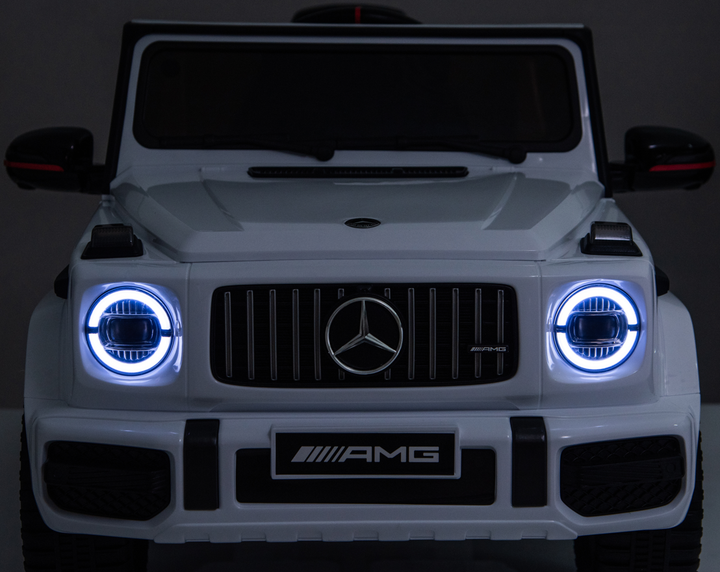 Детский электромобиль MERCEDES G63 12V белый с пультом управления Diego - Фото 10 Детский электромобиль MERCEDES G63 12V белый с пультом управления Diego - изображение 10