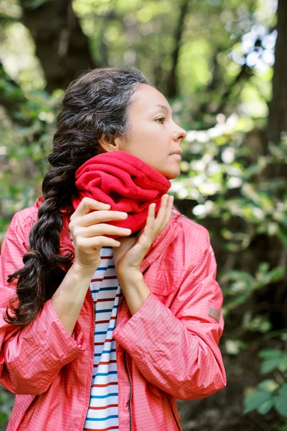 Повязка флисовая Tribe Neck Warmer T-KF-0019 One Size красная - Фото 3 Повязка флисовая Tribe Neck Warmer T-KF-0019 One Size красная - изображение 3