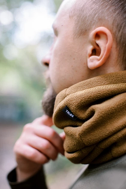 Пов'язка флісова Tribe Neck Warmer T-KF-0024 S-M Койот Зимова Спортивна - Фото 4 Пов'язка флісова Tribe Neck Warmer T-KF-0024 S-M Койот Зимова Спортивна - зображення 4
