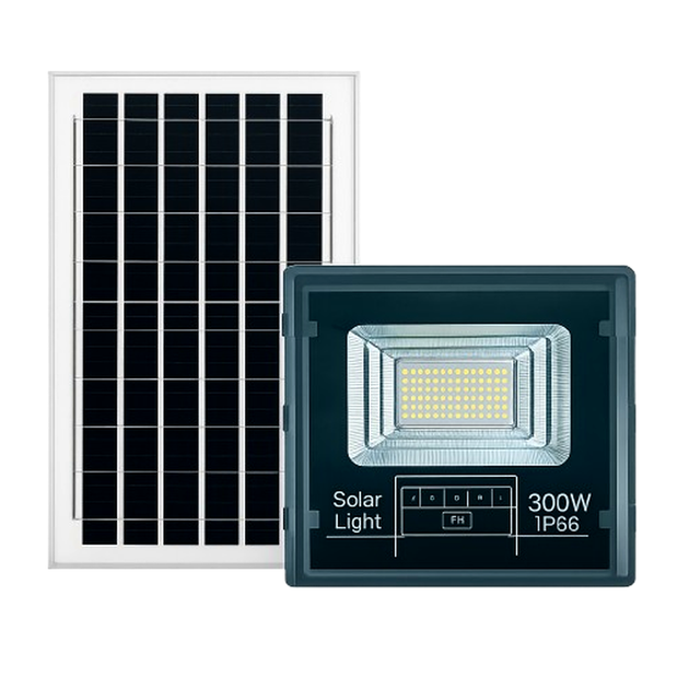 Уличный LED прожектор 300 Вт 246 LED солнечная батарея для наружного освещения черный HM-3866 - Фото 1 Уличный LED прожектор 300 Вт 246 LED солнечная батарея для наружного освещения черный HM-3866 - изображение 1