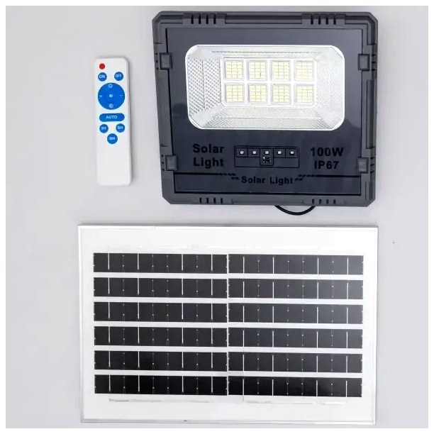 Уличный LED фонарь 100W 120 светодиодов солнечная панель для освещения дворов и улиц HM-3851 - Фото 2 Уличный LED фонарь 100W 120 светодиодов солнечная панель для освещения дворов и улиц HM-3851 - изображение 2