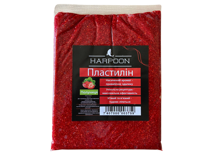 Пластилін HARPOON 350г Полуниця - Фото 1 Пластилін HARPOON 350г Полуниця - зображення 1