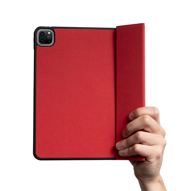 Etui Crong FlexFolio do iPad Air 11" 2026-2024 / iPad Air 10.9" 5-4 gen / iPad Pro 11" 2022-2021 Red (5904310702256) - Zdjęcie 4 Etui Crong FlexFolio do iPad Air 11" 2026-2024 / iPad Air 10.9" 5-4 gen / iPad Pro 11" 2022-2021 Red (5904310702256) - obraz 4