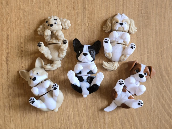 Брелок Бордер-Колі Рухомий Border Collie Dog Flexi Keychain 6 См 3Д Друк - Фото 2 Брелок Бордер-Колі Рухомий Border Collie Dog Flexi Keychain 6 См 3Д Друк - зображення 2