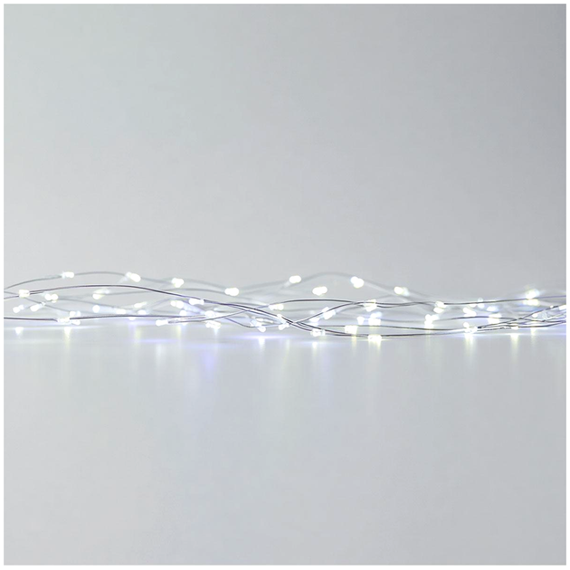 Гирлянда светодиодная 22 м 220 LED для украшения дома 8 режимов белый провод HM-2663 - изображение 7