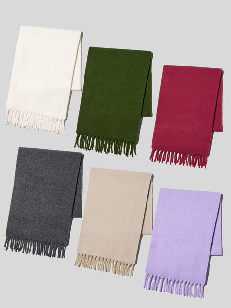 Шарф Uniqlo розмір ONESIZE бузковий (72) (479241) - Фото 2 Шарф Uniqlo розмір ONESIZE бузковий (72) (479241) - изображение 2