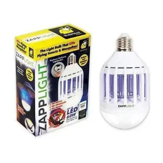 Лампа-ловушка светодиодная Zapp Light 2в1 уничтожитель насекомых с УФ-светом и электрической сеткой для дома и улицы (741903) - изображение 4