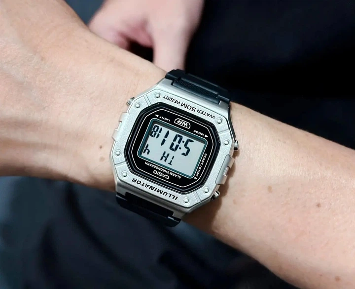 Годинник Casio Timeless Collection W-218HM-7AVEF., Silver & Black. Полімер - изображение 2