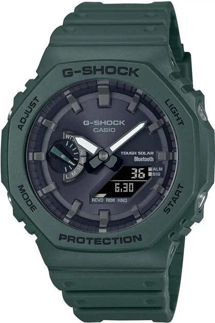 Годинник Casio GA-B2100-3AER G-Shock., Зелений. Матеріал - Полімер - Фото 1 Годинник Casio GA-B2100-3AER G-Shock., Зелений. Матеріал - Полімер - зображення 1