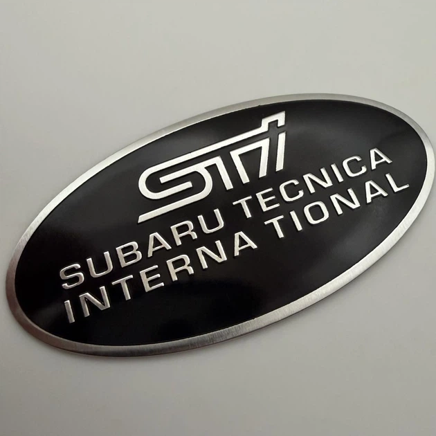 Наклейка на кузов эмблема Subaru табличка субару шильдик 65 мм tecnica interna tional STI - изображение 2
