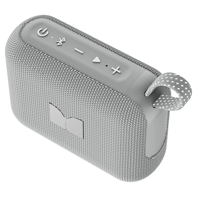 Портативна колонка Bluetooth MONSTER D135 Cube 1 (MS62113) IPX7 BT5.4 6/12W Grey - Фото 5 Портативна колонка Bluetooth MONSTER D135 Cube 1 (MS62113) IPX7 BT5.4 6/12W Grey - изображение 5