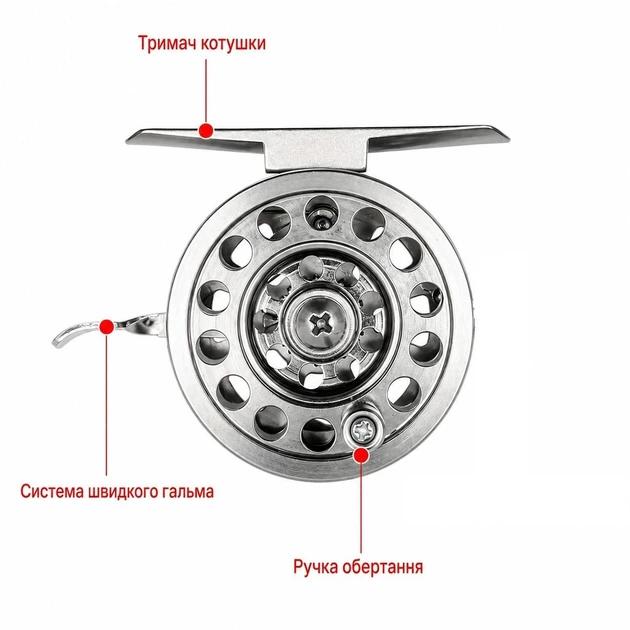 Инерционная катушка с флажком LEO fishing BLD-60 для удочки и бокового кивка (60мм) - Фото 6 Инерционная катушка с флажком LEO fishing BLD-60 для удочки и бокового кивка (60мм) - изображение 6