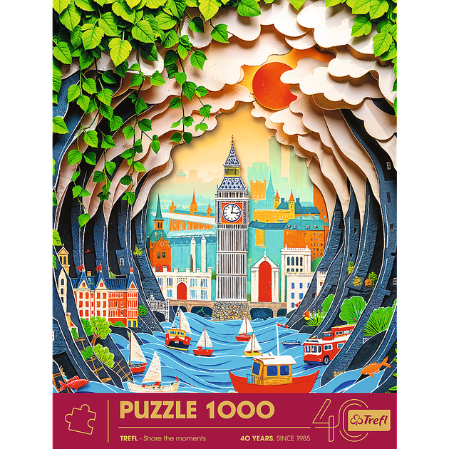 Пазли 3D Trefl 40-річчя Trefl Лондон 1000 елементів 40043 (5900511400434) - Фото 3 Пазли 3D Trefl 40-річчя Trefl Лондон 1000 елементів 40043 (5900511400434) - зображення 3