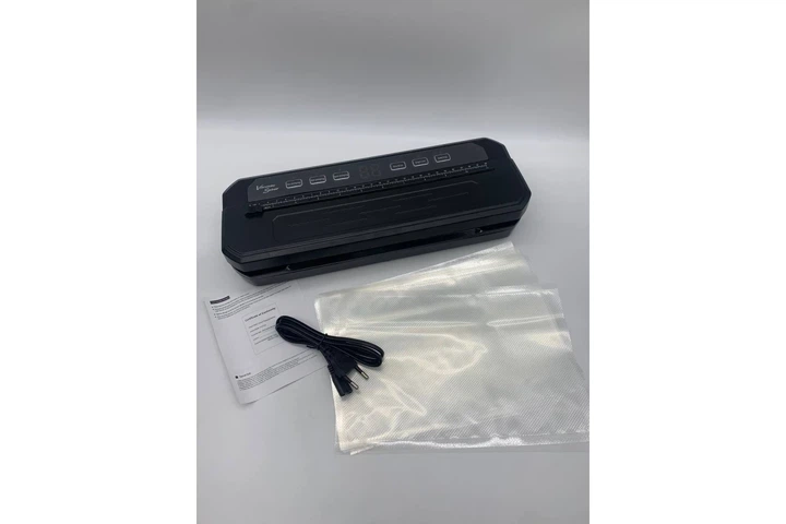 Вакуумний пакувальник сенсорний вакууматор для продуктів XH-878 Black - изображение 3