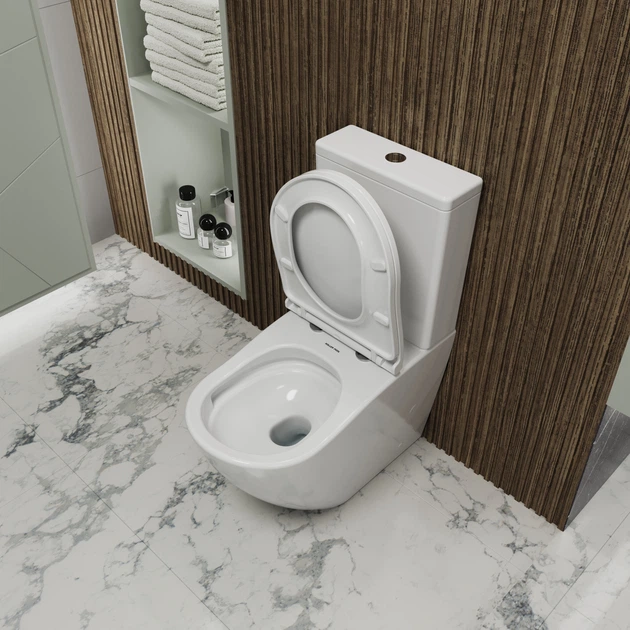 ROUND COMFORT комплект : унітаз підлоговий з сидінням Soft-close + бачок (змив Tornado 3.0) - изображение 7