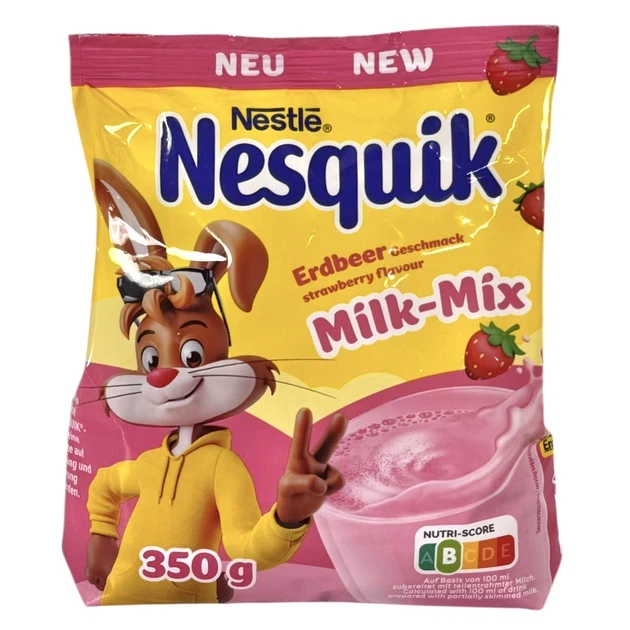 Какао Nestle Nesquik Milk-Mix Strawberry 350 г - Фото 1 Какао Nestle Nesquik Milk-Mix Strawberry 350 г - изображение 1