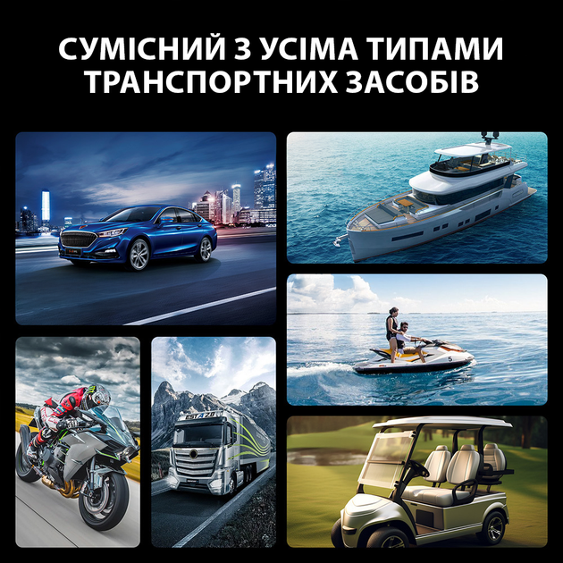 Автоматическое зарядное устройство FOXSUR 12V 20A / 24V 10A для аккумуляторов AGM, GEL, EFB, SLA, WET, LiFePO4 с LCD-дисплеем и режимом Repair - изображение 9