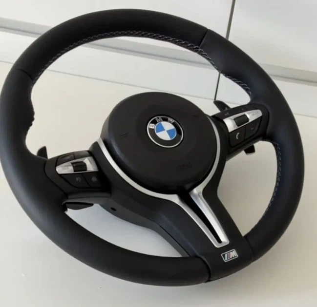 Кожаный M-руль с подогревом в стиле M3 для BMW F-серии — BMW F20 F21 F23 F30 F31 F32 F33 F36 X3 F25 X5 F15 F01 F02 F06 F07 F10 F11 F12 F13 - изображение 3