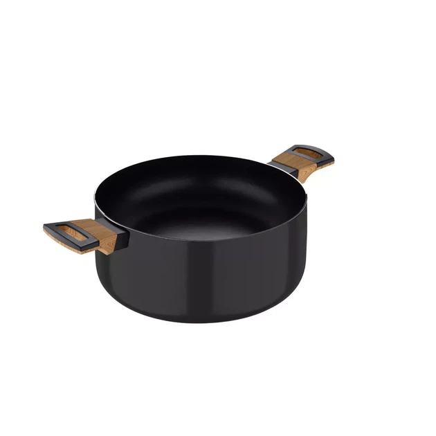 Кастрюля с крышкой Bergner Earth black 24 см 4.3 л (BG-32036-BK) - Фото 2 Кастрюля с крышкой Bergner Earth black 24 см 4.3 л (BG-32036-BK) - изображение 2
