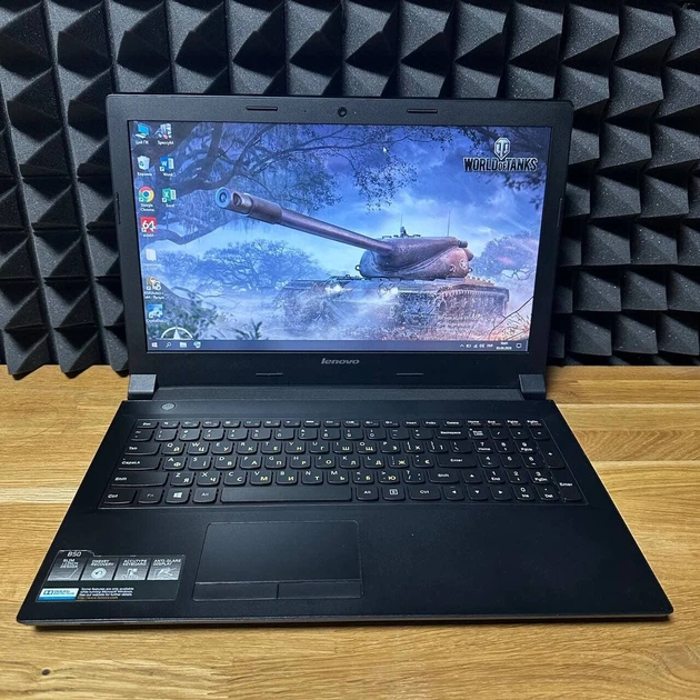 Ноутбук Б-класс Lenovo B50-45 / 15.6" (1366x768) TN / AMD E1-6010 (2 ядра по 1.35 GHz) / 8 GB DDR3 / 128 GB SSD / AMD Radeon R2 Graphics / WebCam / DVD-ROM / Win 10 б/у - изображение 2