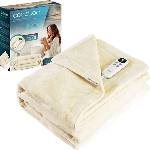 Электроодеяло Cecotec HeatConfort Calma (A01_EU01_115949) - Фото 1 Электроодеяло Cecotec HeatConfort Calma (A01_EU01_115949) - изображение 1