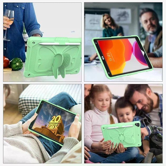 Чохол ARM Cover Apple iPad Air 2 (9.7" екран) протиударний з підставкою та ременем Butterfly Olive - зображення 2