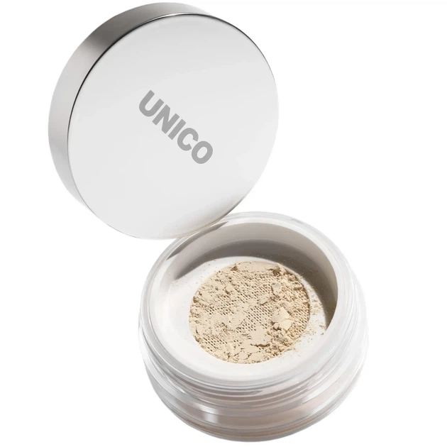 Пудра рассыпчатая для лица бежевая Unico Setting & Finishing Powder Eclair, 10 г - Фото 2 Пудра рассыпчатая для лица бежевая Unico Setting & Finishing Powder Eclair, 10 г - изображение 2