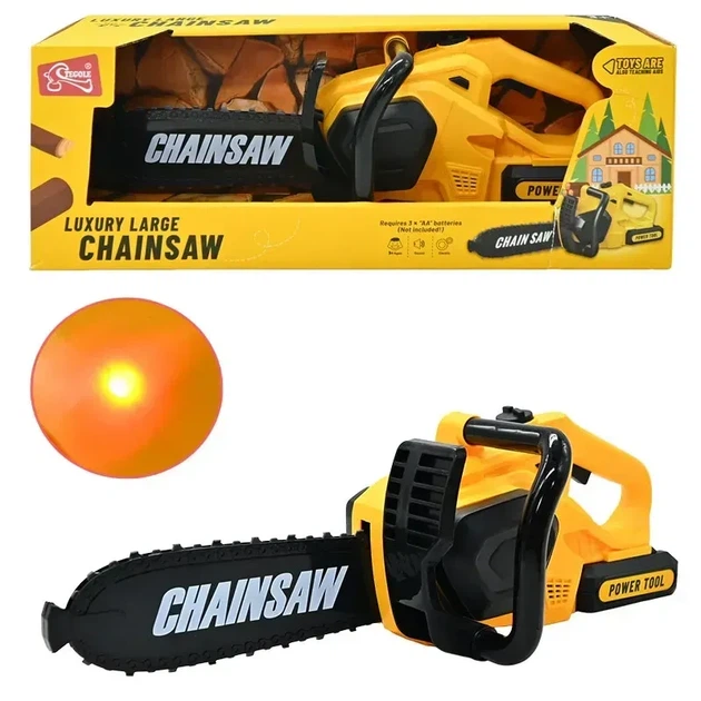 Детская бензопила T 2076 со звуковыми эффектами и подвижной цепью - Фото 1 Детская бензопила T 2076 со звуковыми эффектами и подвижной цепью - изображение 1