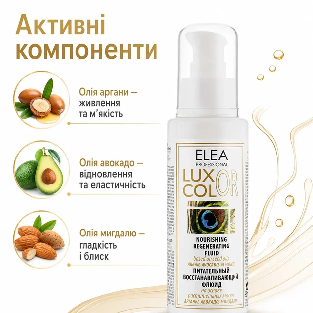 Питательный восстанавливающий флюид для волос Elea Professional Artisto 98 мл - изображение 2