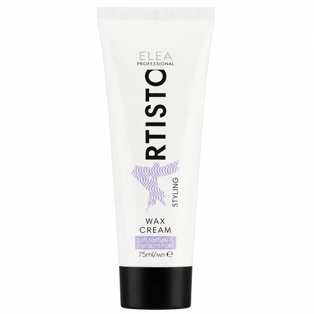 Крем-воск средней фиксации для укладки волос Elea Professional Artisto Styling Wax Cream 75 мл - Фото 1 Крем-воск средней фиксации для укладки волос Elea Professional Artisto Styling Wax Cream 75 мл - изображение 1