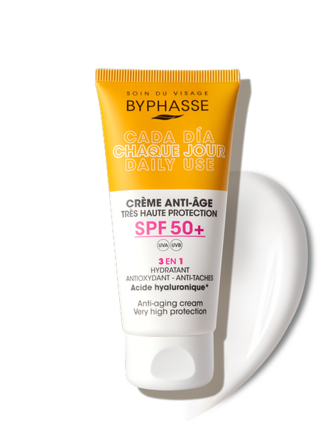 Крем Byphasse Anti-Aging Facial Cream SPF 50+ 50 мл Без тона - Фото 1 Крем Byphasse Anti-Aging Facial Cream SPF 50+ 50 мл Без тона - изображение 1