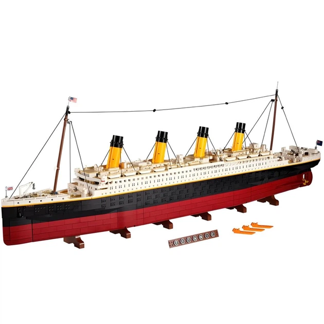 Конструктор Titanic 10294 на 9090 деталей, круизный лайнер Титаник 135 см, коллекционная модель корабля для взрослых 18+ - изображение 5